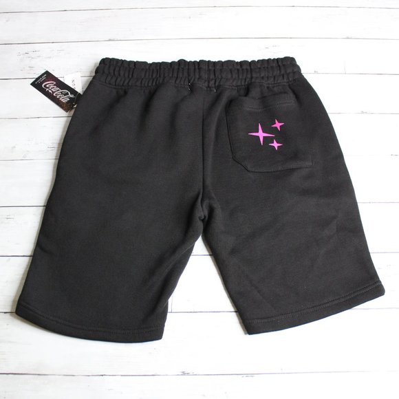 Pacsun Coca Cola Men's Black Athletic Sweat Shorts Size M Drawstring - Picture 5 of 5